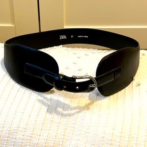Zara black waist belt - size medium